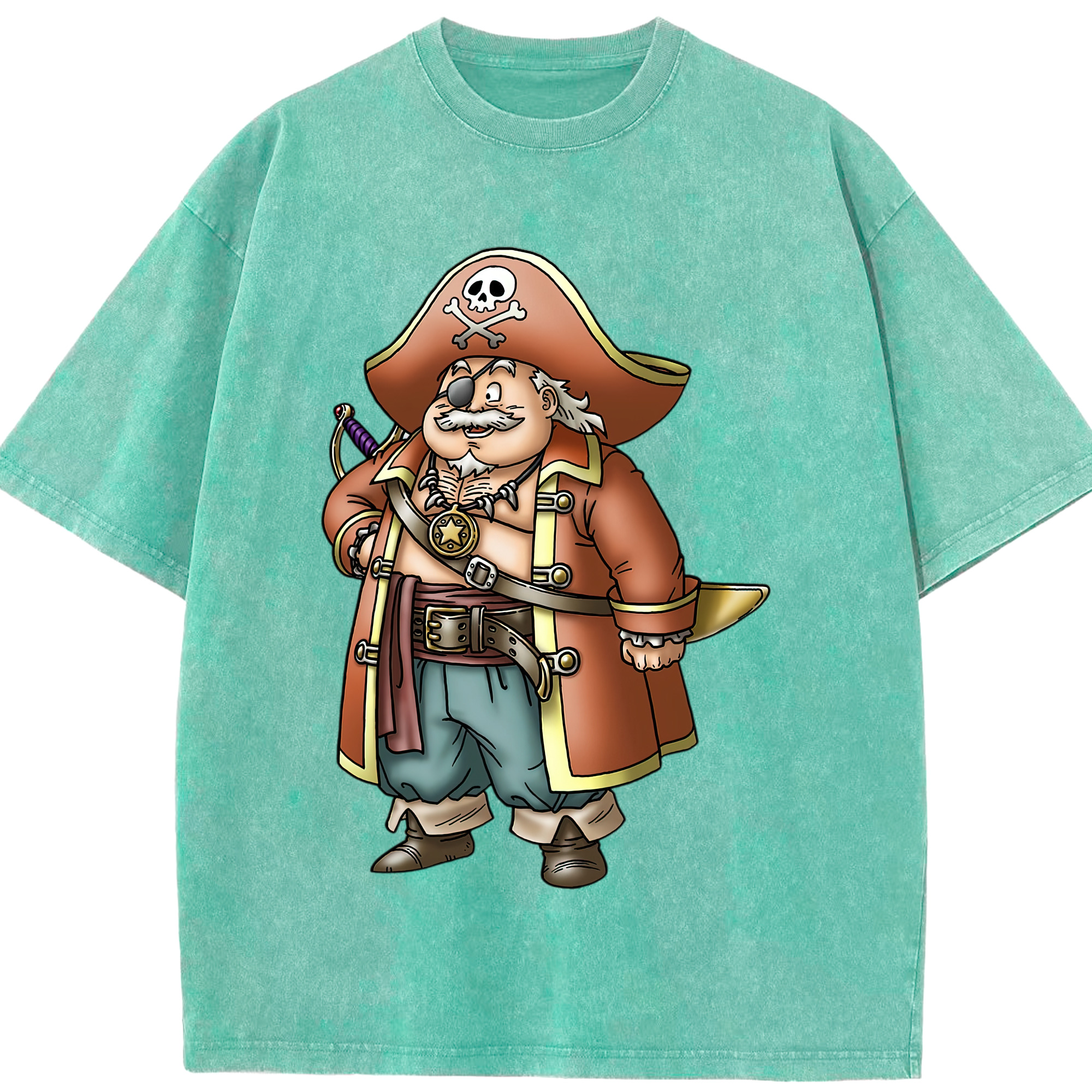 （画像用） ドラゴンクエスト Doragon Kuesuto Dragon Quest 綿100% ヴィンテージ風 半袖Tシャツ（フロントプリント）